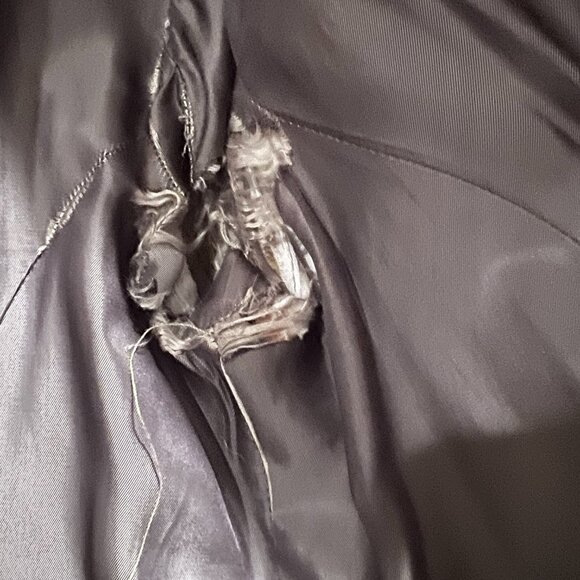 Vintage Express green paisley corduroy coat size 6 - Picture 12 of 15